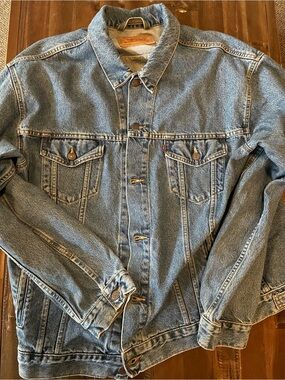 Vintage Levi's Blue Denim Trucker Jacket - Men's XXL